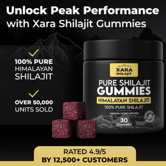 Xara Shilajit estilo de vida con hombre activo disfrutando energía
