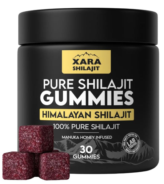 Xara Shilajit frasco delantero mostrando diseño y cantidad