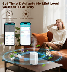 XEITIN panel táctil con controles fáciles para personalizar aroma