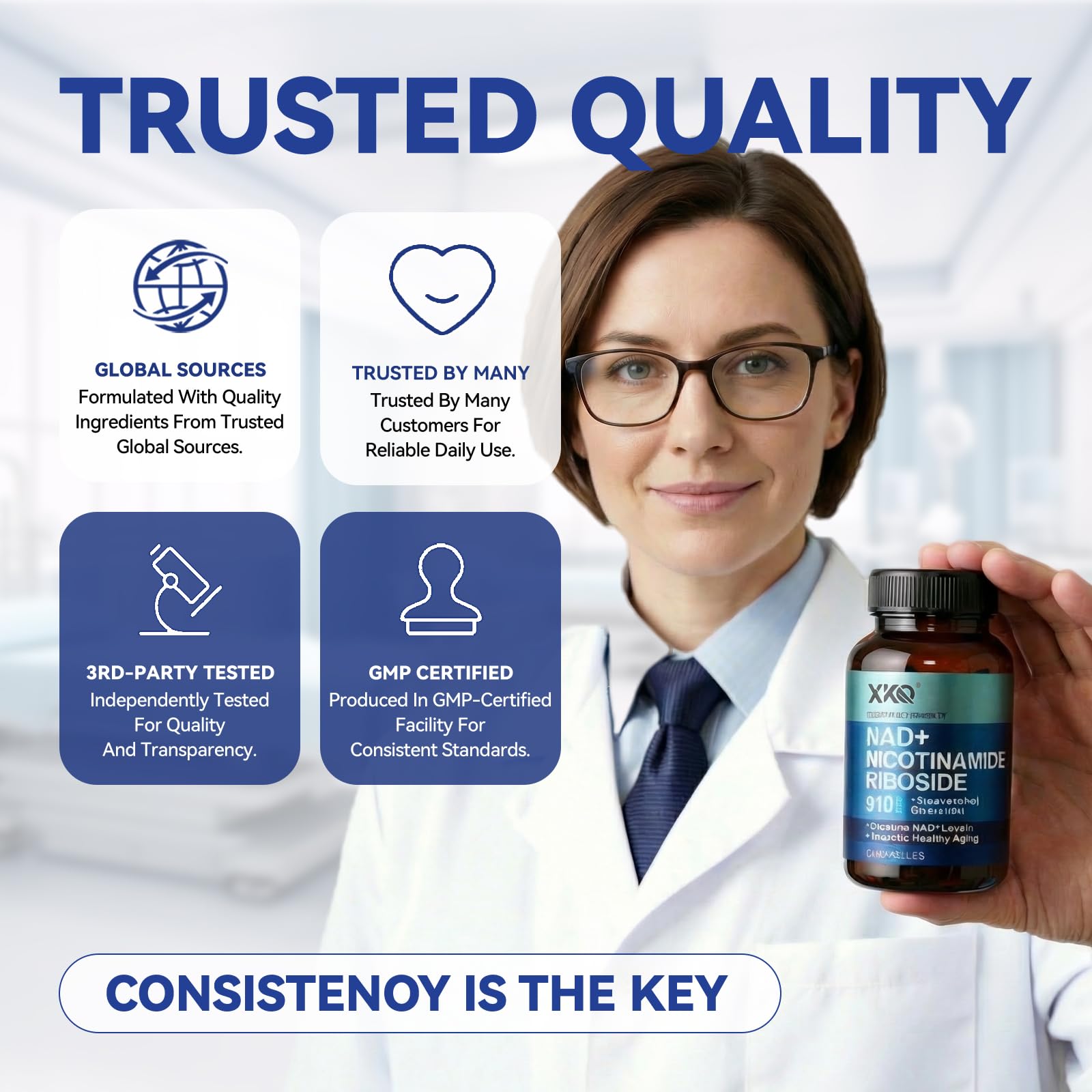 XKQ etiqueta con información nutricional visible y legible
