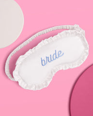 xo, Fetti primer plano del bordado "bride" que destaca diseño