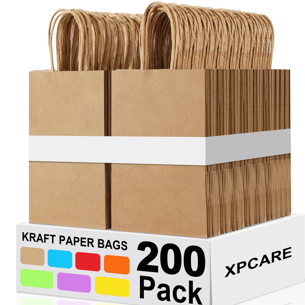 XPCARE frente del paquete de bolsas kraft mostrando diseño y cantidad