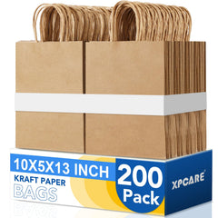 XPCARE vista frontal de paquete con 200 bolsas mostrando cantidad y presentación