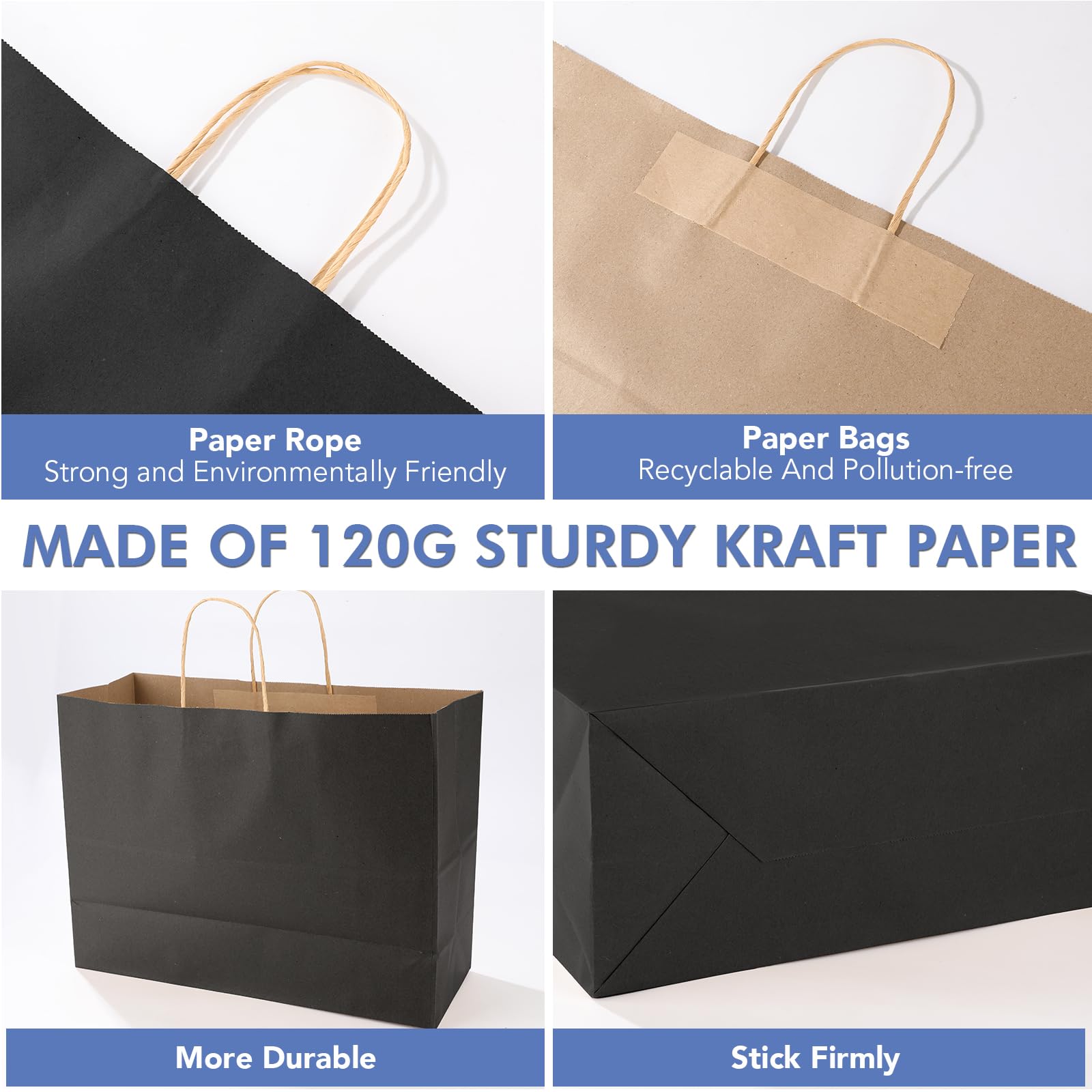 XPCARE textura de papel kraft negro resistente y reciclable