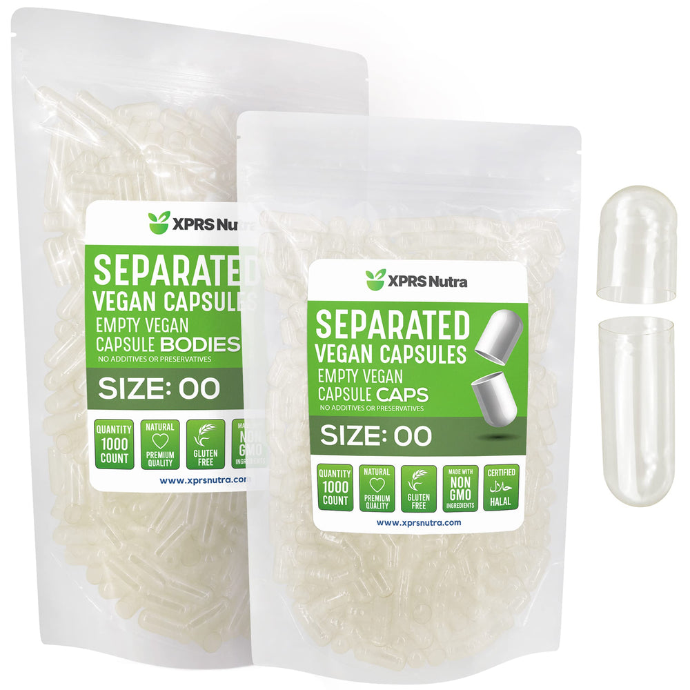 XPRS Nutra paquete frontal de 1000 cápsulas veganas mostrando envase y cantidad beneficiosa