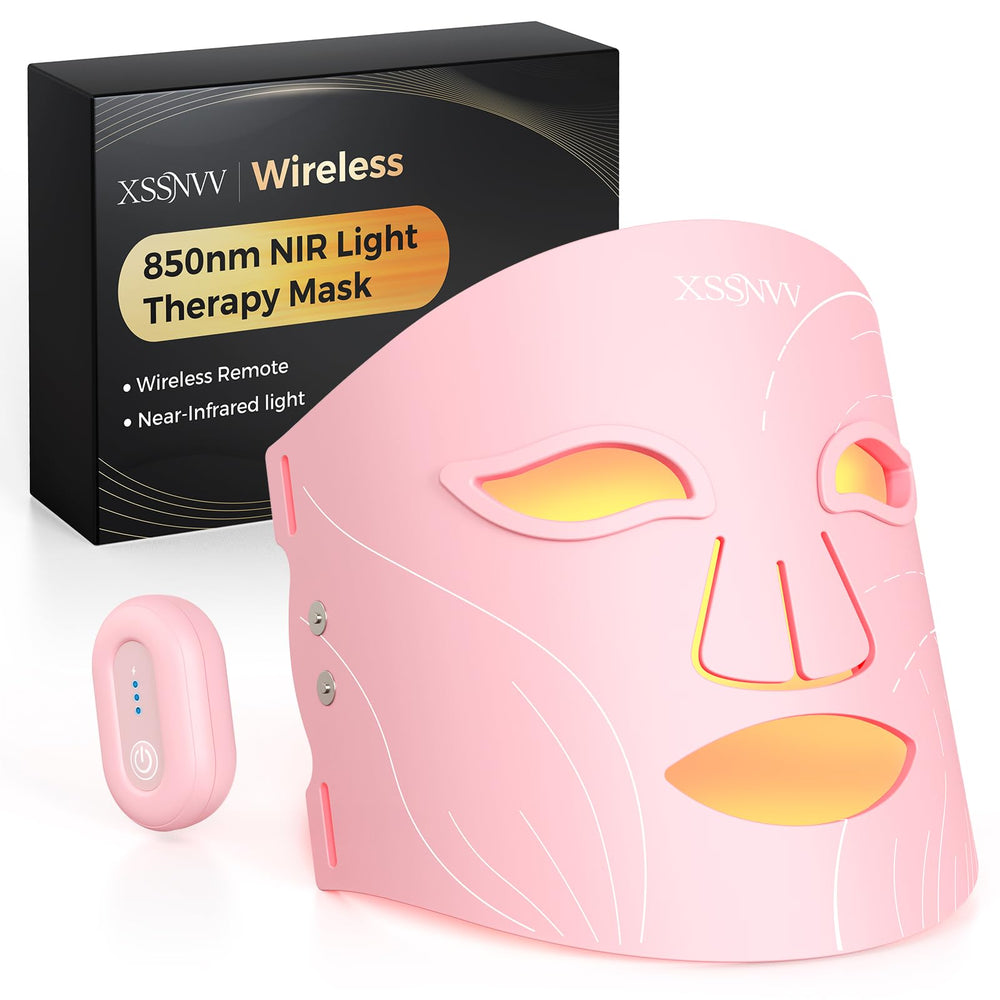XSSNVV máscara frontal empaquetada mostrando diseño ergonómico y beneficio de conveniencia