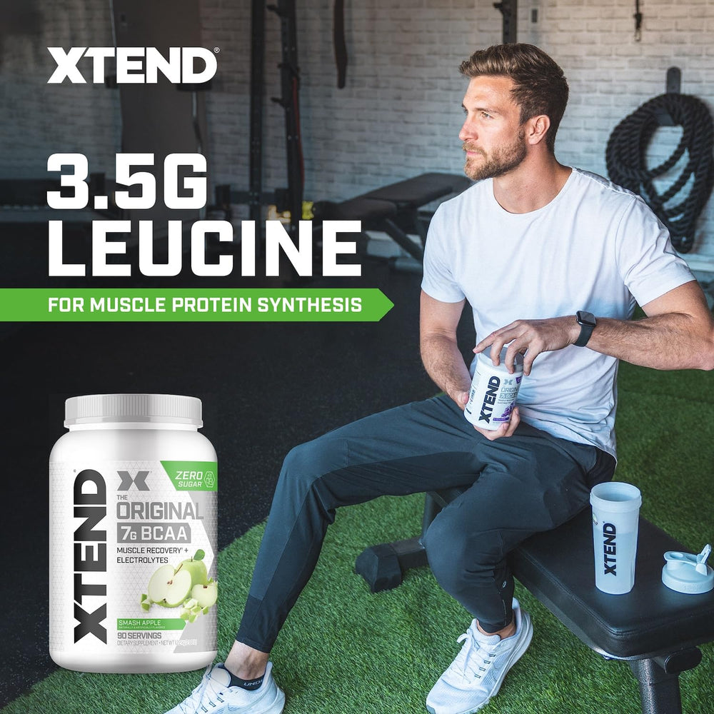 Xtend bote junto a mancuernas para comparar las 90 porciones
