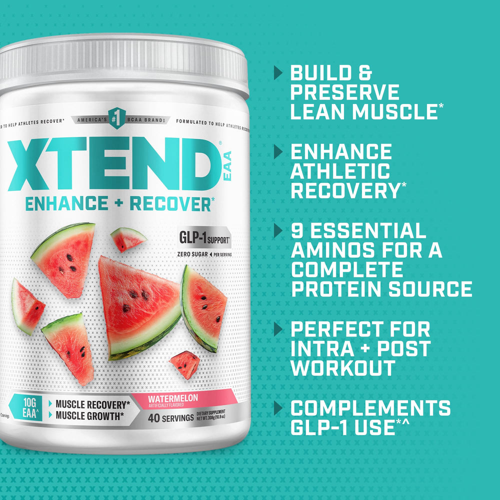 Xtend junto a una mano para comparar tamaño y facilitar porciones