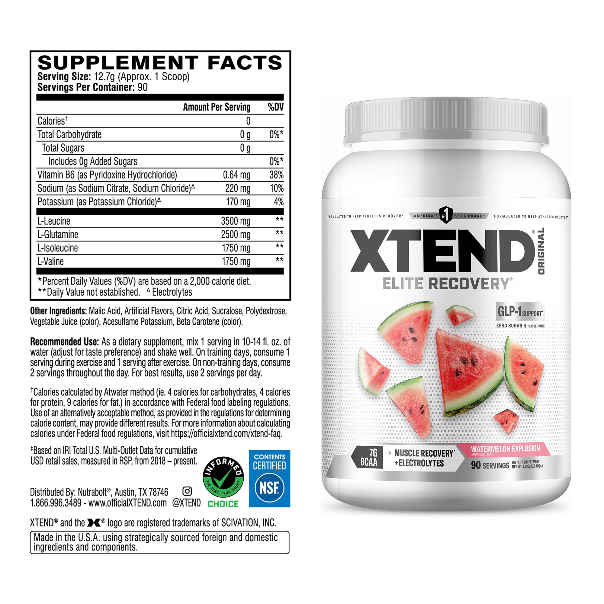 Xtend primer plano del polvo y textura para fácil disolución