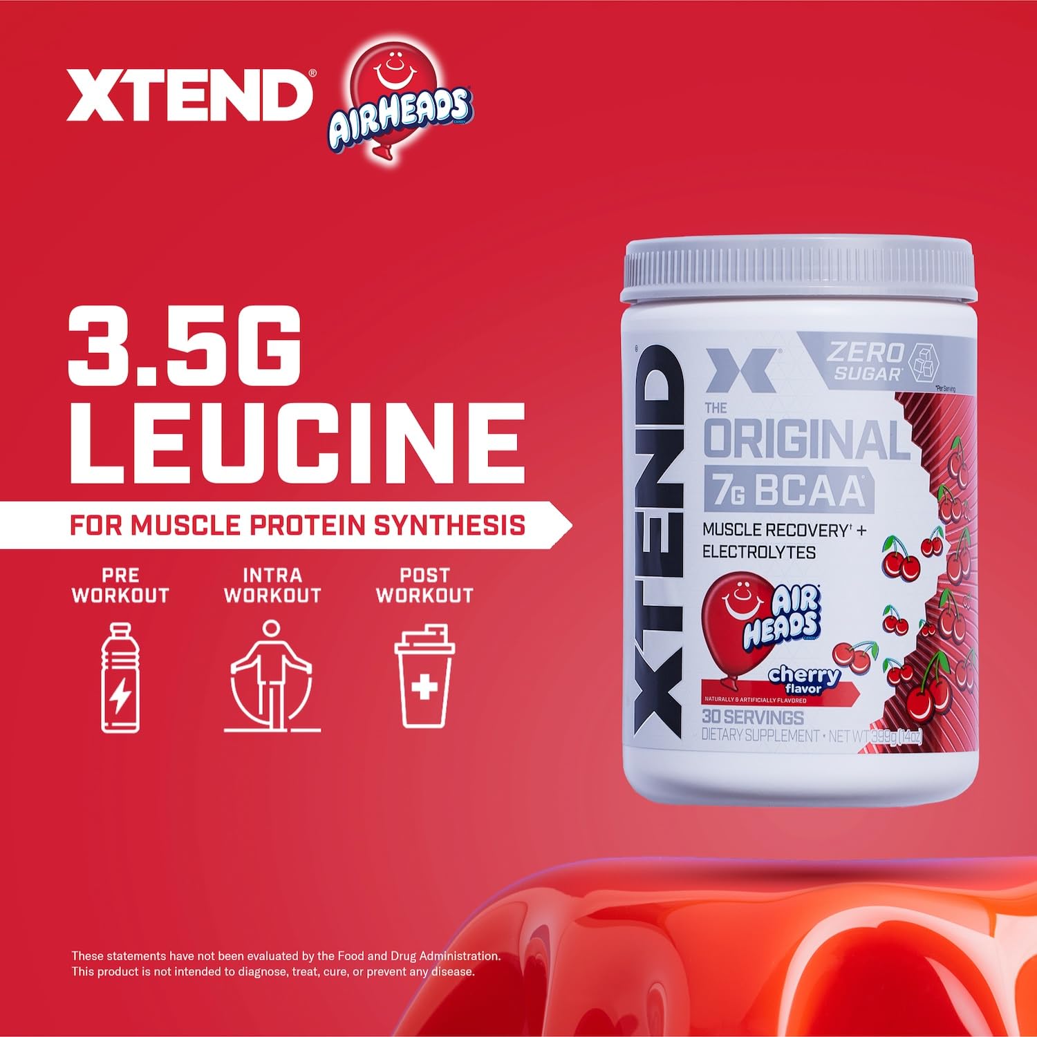 Xtend disuelto en vaso listo para beber, hidratación durante ejercicio