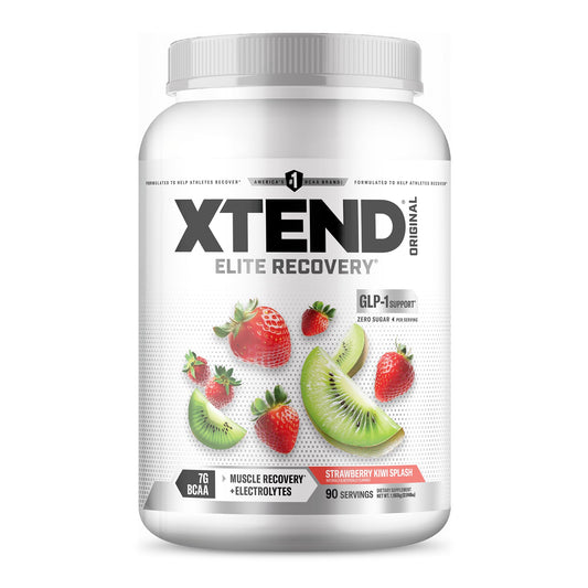 Xtend envase frontal mostrando 90 servicios y beneficio de recuperación