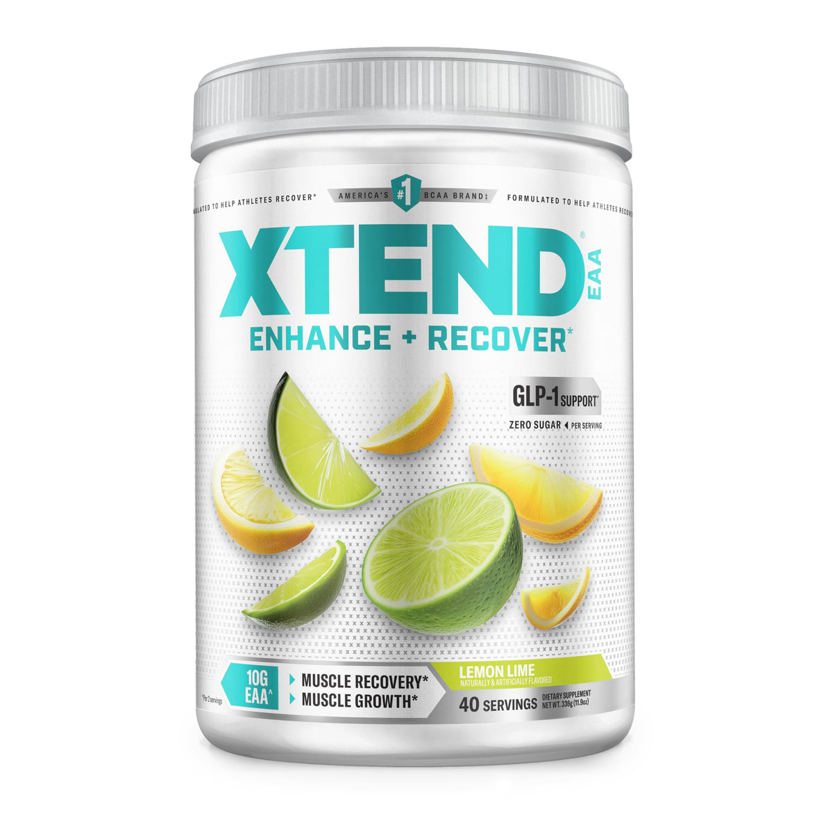 Xtend envase frontal mostrando etiqueta y beneficios para recuperación