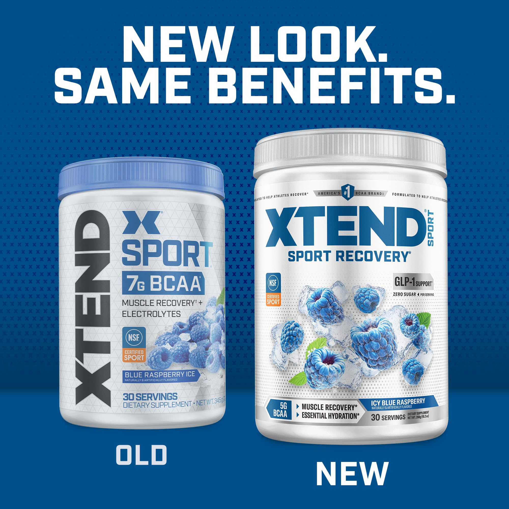 Xtend scoop con porción mostrada para comparar tamaño y dosificación precisa