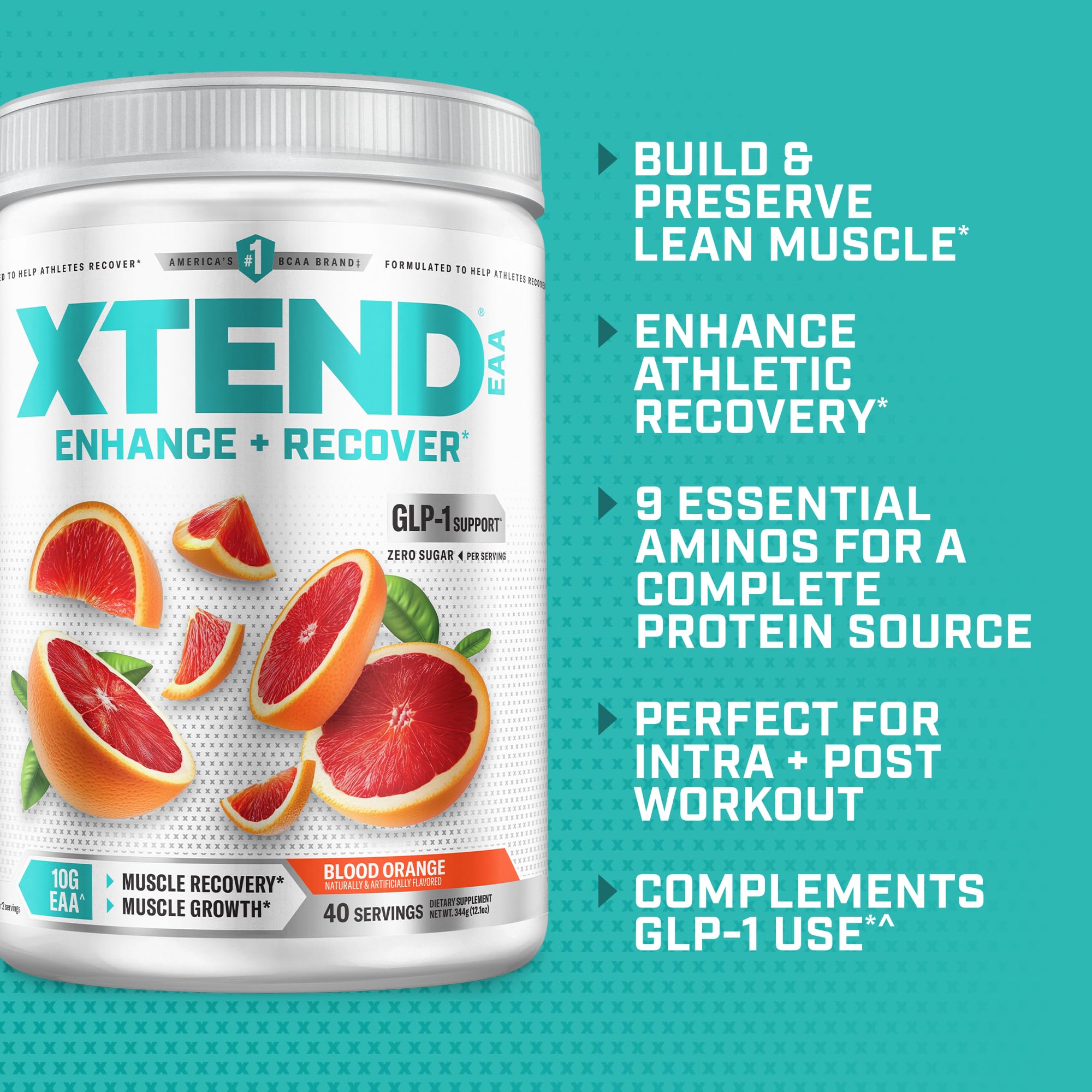 Xtend etiqueta con información nutricional clara, beneficio transparencia de ingredientes