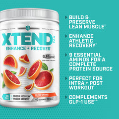 Xtend etiqueta con información nutricional clara, beneficio transparencia de ingredientes