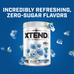Etiqueta nutricional de Xtend mostrando 7 g BCAA y electrolitos