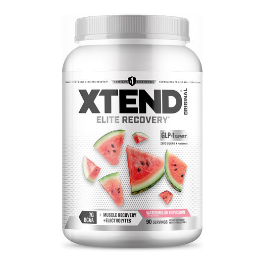Xtend frasco Sandía Explosion mostrando diseño y 90 servicios