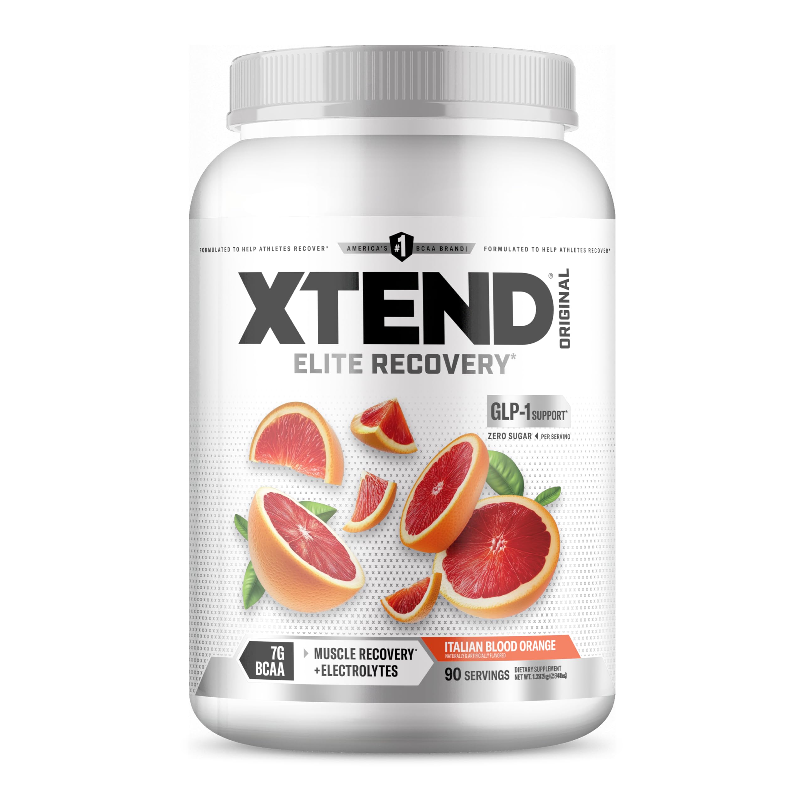 Xtend envase frontal mostrando la marca y beneficio de recuperación rápida