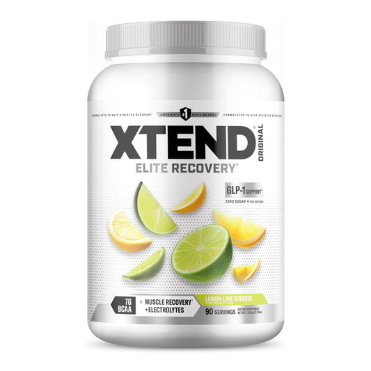 Xtend envase frontal Lemon Lime muestra diseño y beneficios