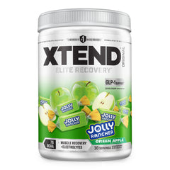 Xtend envase frontal JOLLY RANCHER mostrando beneficios y cero azúcar