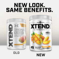 Xtend bebida mezclada en vaso durante entrenamiento para hidratación continua