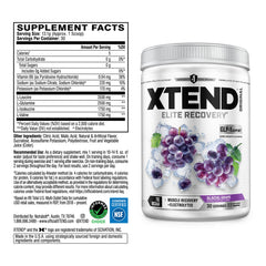 Xtend polvo textura en primer plano que facilita mezcla instantánea