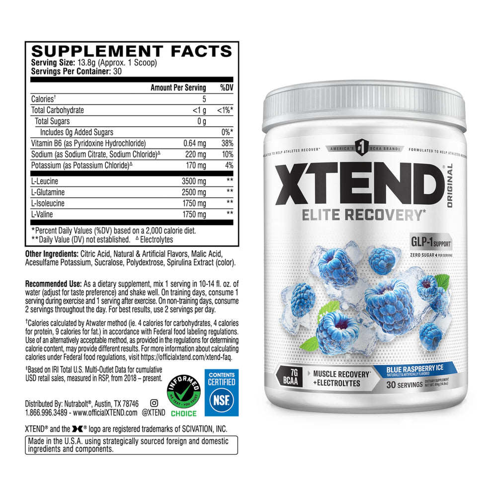 Textura del polvo Xtend en primer plano, mezcla fácil y sin grumos