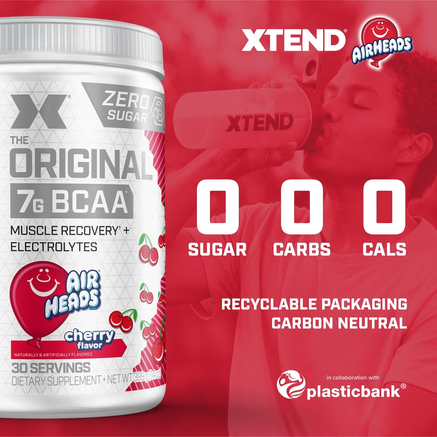 Xtend junto a cucharada para comparar tamaño y número de servicios