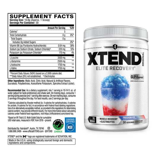Xtend polvo en primer plano resaltando textura y disolución rápida