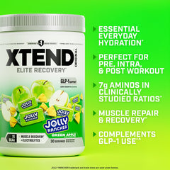 Xtend bebida preparada en vaso en uso que hidrata tras entreno