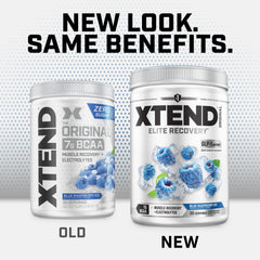 Vaso preparado con Xtend en uso, hidratación durante el entrenamiento