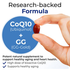 Xtendlife Xtend-Quinol dosage schedule printed on bottle.