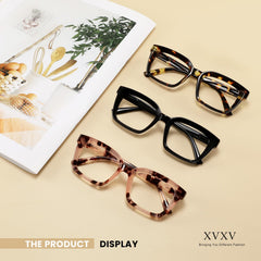 XVXV gafas en escritorio de oficina ofreciendo estilo y funcionalidad digital
