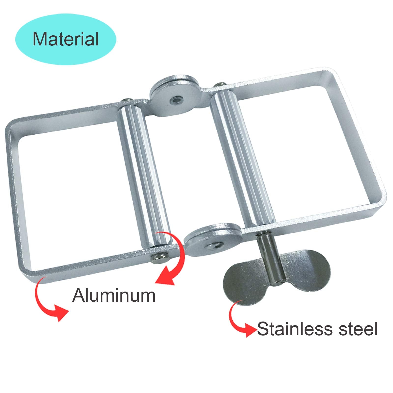 XYKEEY junto a una regla, comparación de tamaño y ergonomía