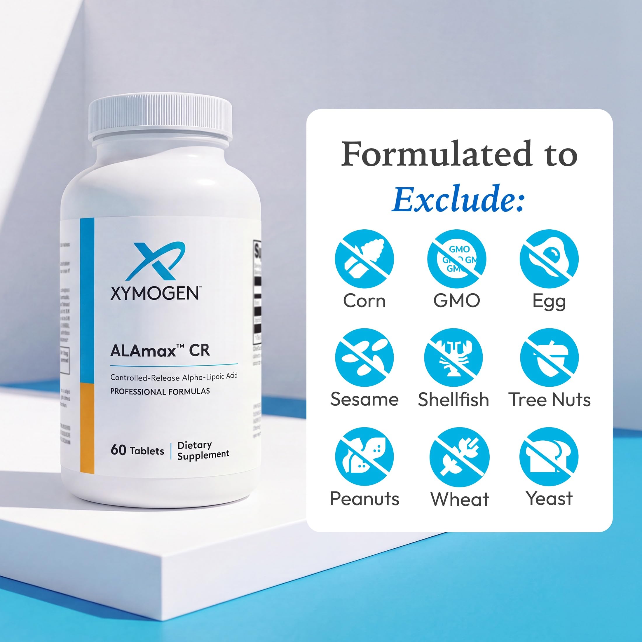 XYMOGEN ALAmax CR en una encimera de cocina saludable, sugiere integración diaria