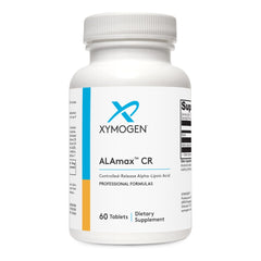 XYMOGEN empaque frontal de ALAmax CR mostrando el nombre y dosis, aporta confianza