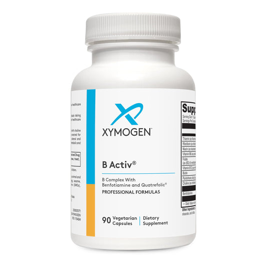 XYMOGEN B Activ frente del envase mostrando presentación y beneficios