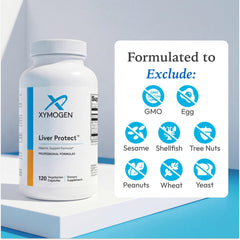 XYMOGEN cápsula abierta con polvo interior para detalle de formulación, muestra contenido activo