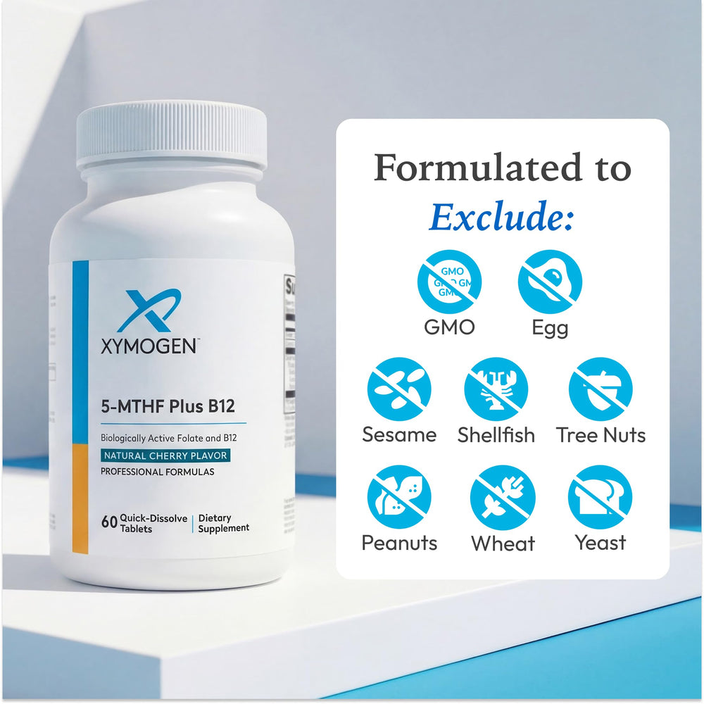 XYMOGEN etiqueta con ingredientes y cuantificaciones claras