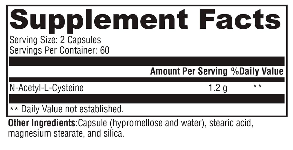 Xymogen NAC cápsulas para favorecer la síntesis de glutatión y detox suave.