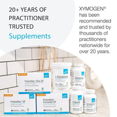 XYMOGEN botella OptiMag Neuro abierta con cápsulas listas y fácil dosificación
