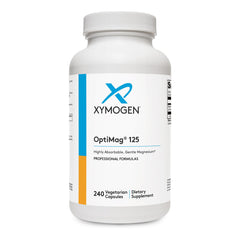 XYMOGEN botella frontal mostrando etiqueta y beneficio de pureza