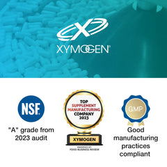 XYMOGEN primer plano de la cápsula OptiMag Neuro mostrando textura y calidad