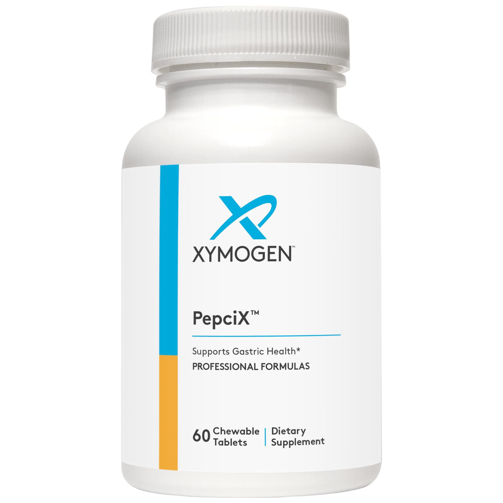 XYMOGEN PepciX: botella con cápsulas para apoyo digestivo diario
