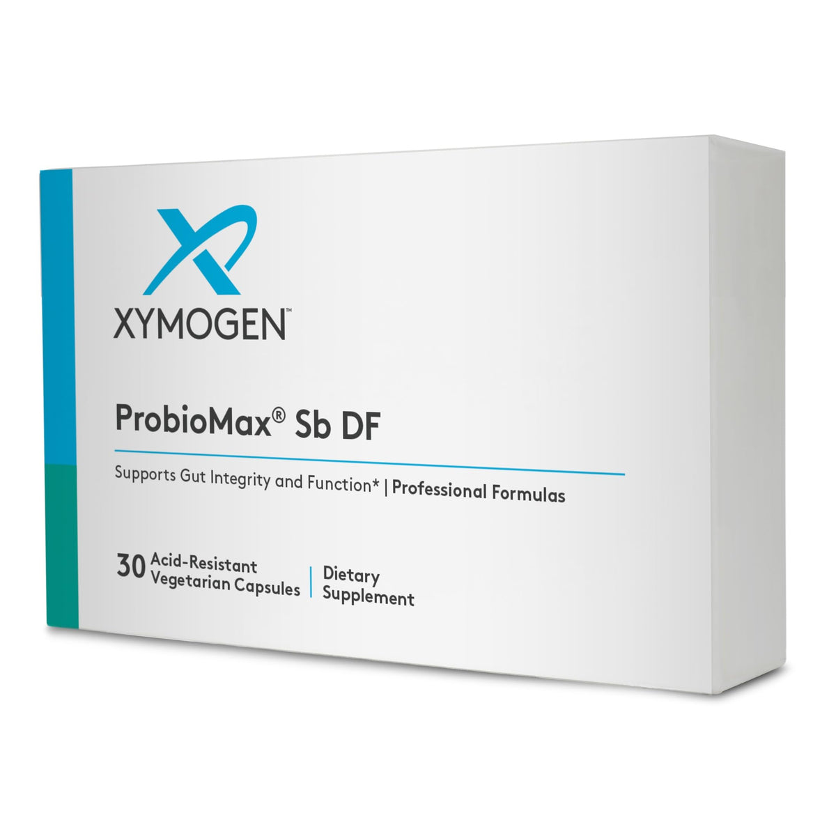 XYMOGEN frente del envase mostrando etiqueta clara y beneficio digestivo