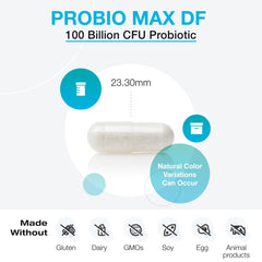 ProbioMax Daily 100B en blíster nitrogenado protege la estabilidad de probióticos.