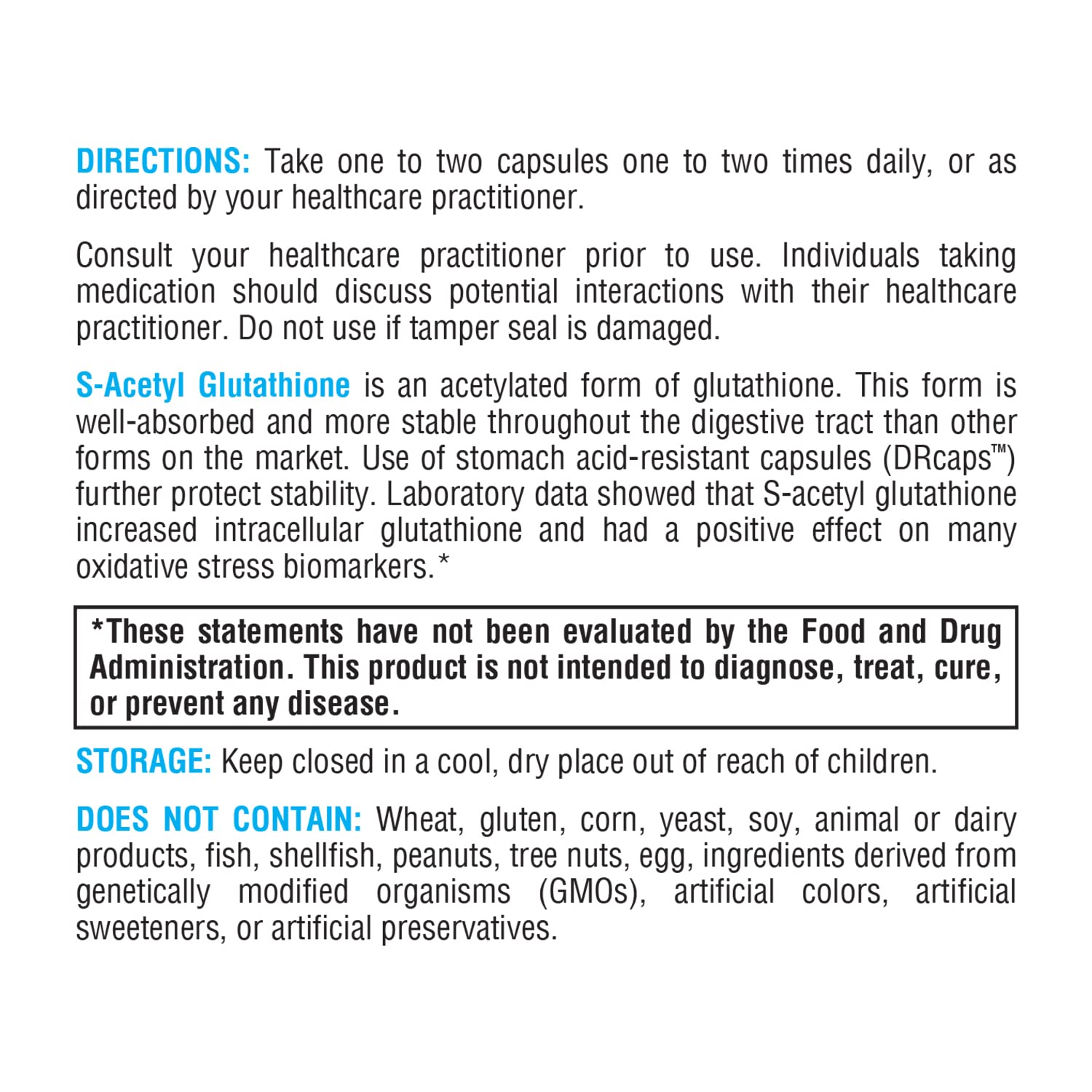XYMOGEN S Acetil Glutation detalle del envase.