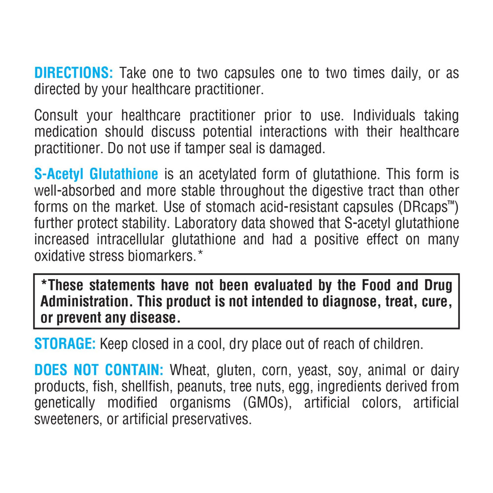 XYMOGEN S Acetil Glutation detalle del envase.