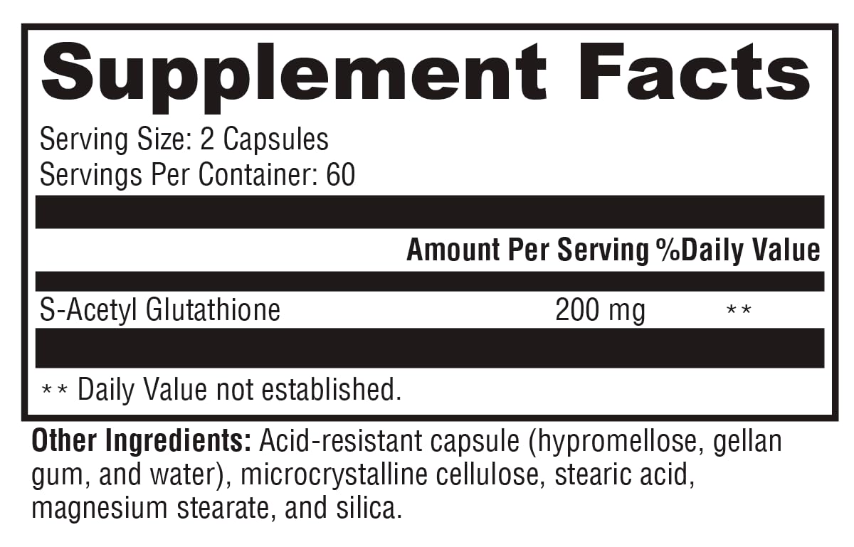 XYMOGEN S Acetil Glutation tecnologia drcaps para mayor estabilidad.
