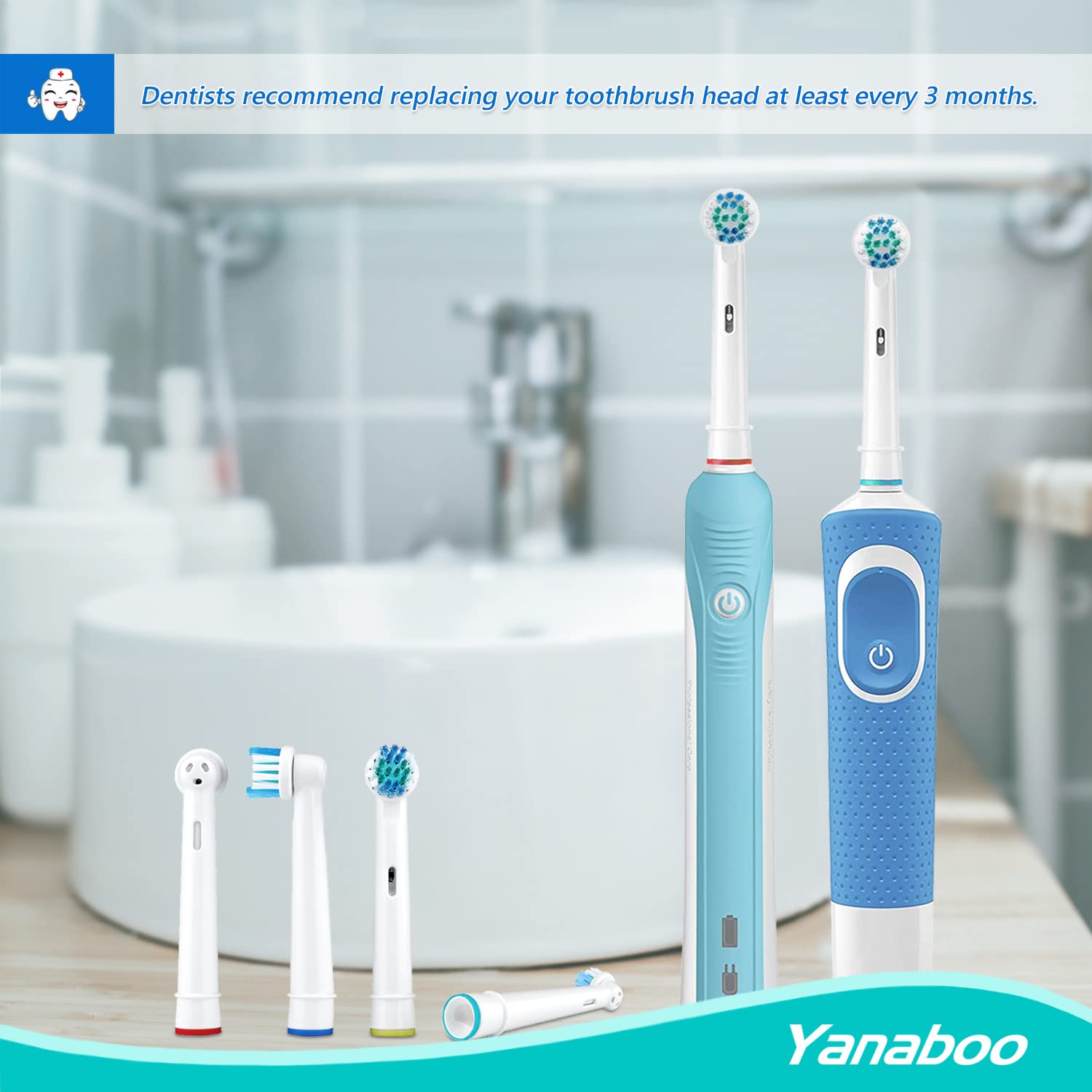 Yanaboo pack de 8 en envoltura sellada, suministro de recambios duradero